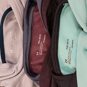 3 Under Armour fleece hoodies